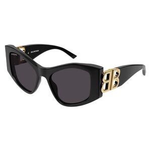 A0561Z New BALENCIAGA Everyday Black Square BB0287S 001 Sunglasses Women